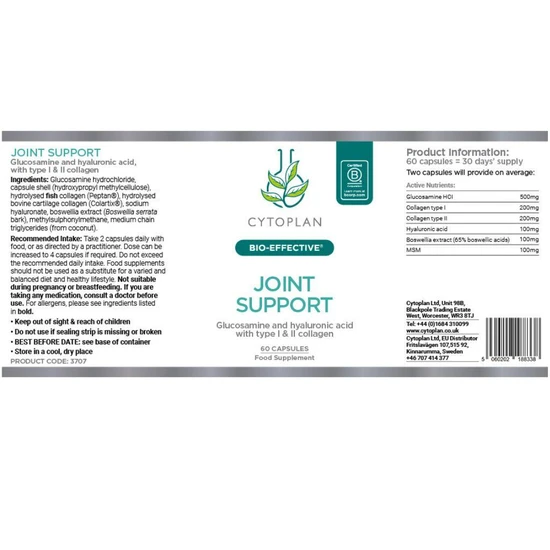 Cytoplan Joint Support Formula Capsules 60 Capsules