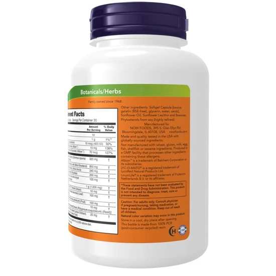 NOW Foods Prostate Health Clinical Strength 180 Soft Gels