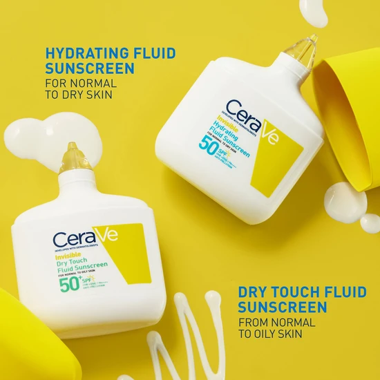 CeraVe Invisible Dry Touch Fluid Sunscreen SPF 50+ 50ml