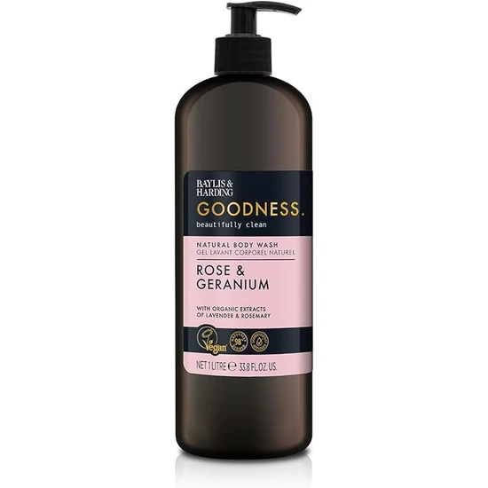 Baylis & Harding Goodness Rose & Geranium Body Wash 500ml