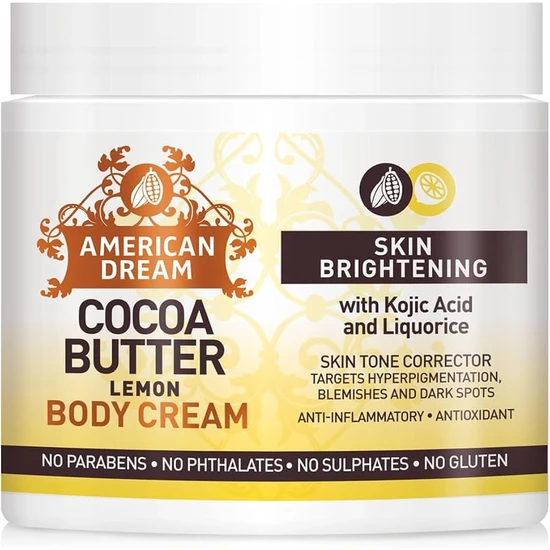 American Dream Cocoa Butter Lemon Body Cream 453g