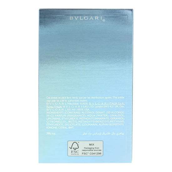 Bvlgari Man Glacial Essence Eau De Parfum 60ml