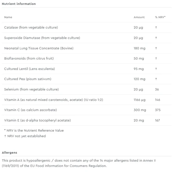 Biotics Research Pneuma-Zyme Tablets 100 Tablets