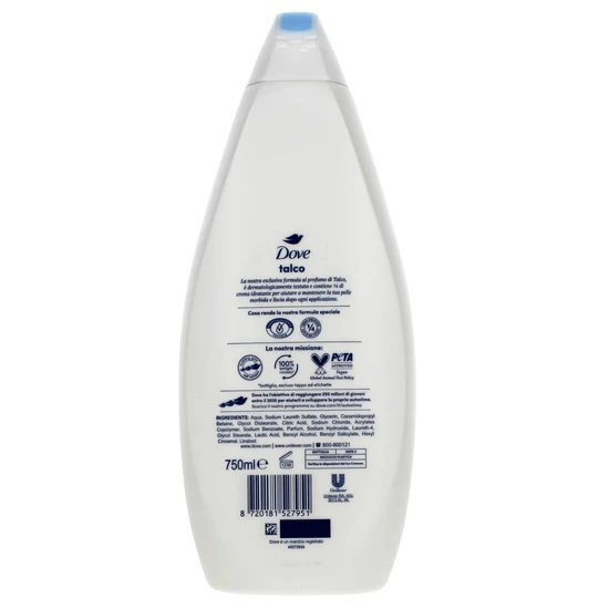 Dove Bubble Bath Talc Body Wash 450ml