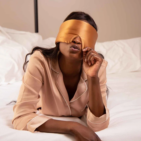 Drowsy Silk Sleep Mask Pumpkin Spice