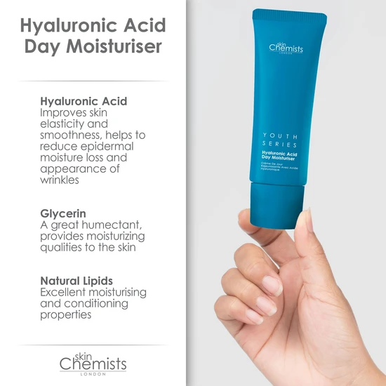 skinChemists 1% Hyaluronic Acid Day Moisturiser 50ml