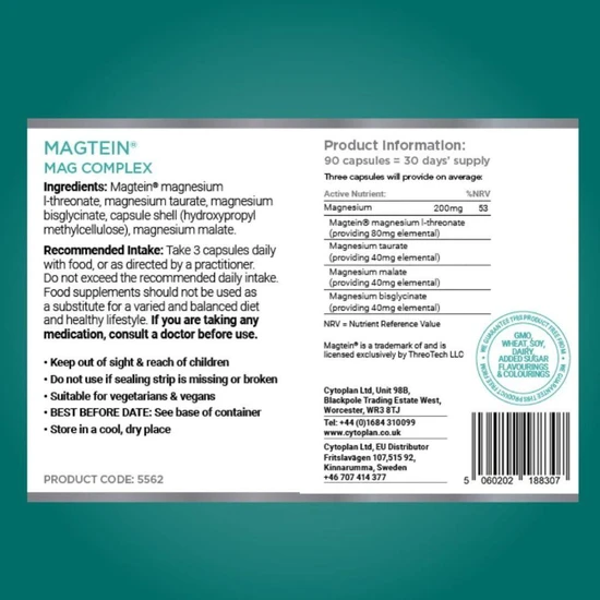 Cytoplan Magnesium Complex Capsules 90 Capsules