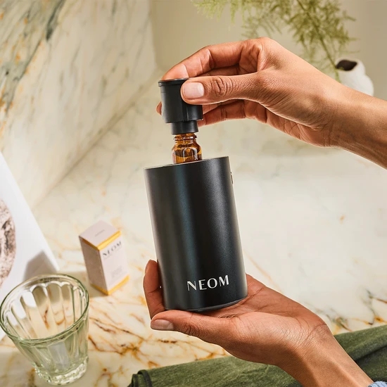 Neom Organics Wellbeing Pod Mini+ Waterless Essential Oil Diffuser Black