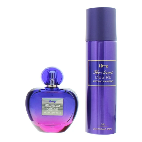 Antonio Banderas Her Secret Desire Eau De Toilette + Deodorant Gift Set