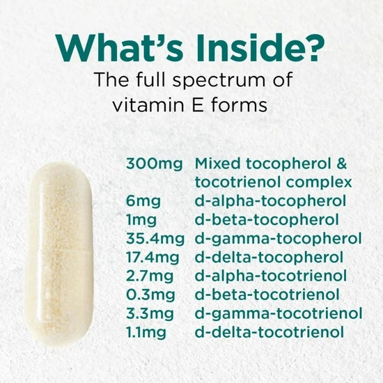 Cytoplan Vitamin E As Tocopherols & Tocotrienols 60 Capsules