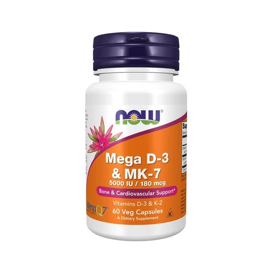 NOW Foods Mega D-3 & MK- Capsules 7 Capsules