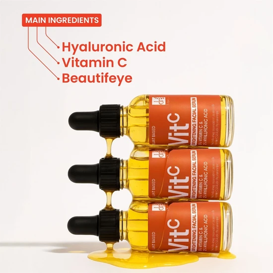 Dr Botanicals Brightening Facial Serum 5% Vitamin C & 2% Hyaluronic Acid