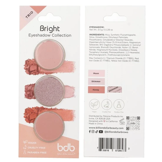 Billion Dollar Brows Eyeshadow Collection Trio bright