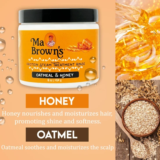 Ma Browns Protein Steam Treatment Rinse With Oatmeal & Honey 454 g