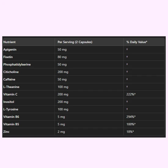 NMN Bio NAD+ Brain Capsules 90 Capsules