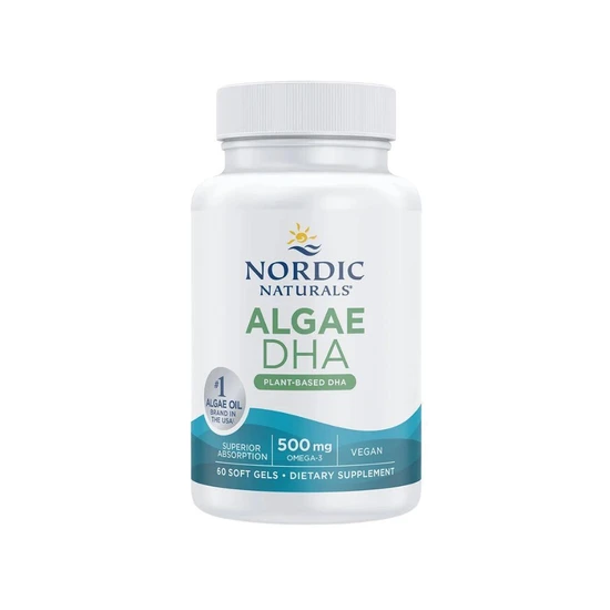 Nordic Naturals Algae DHA 500mg Softgels 60 Softgels