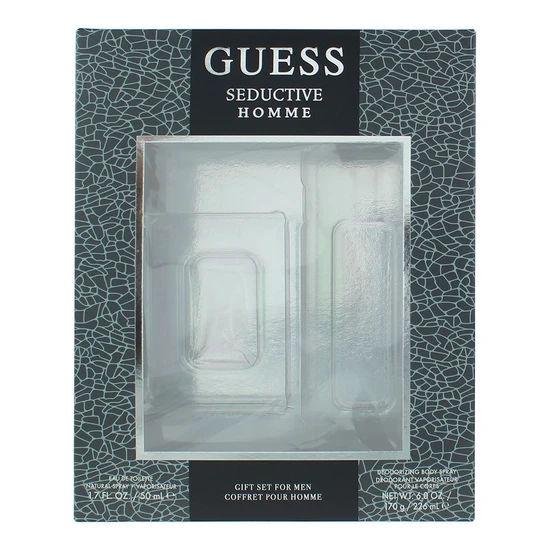 Guess Seductive Homme Gift Set 50ml Eau De Toilette + 226ml Body Spray
