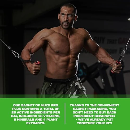 Scitec Nutrition Multi Pro Plus 29-in-1 Multivitamin Food Supplement With Omega-3, Calcium, & Ginseng In Convenient Sachets 30 Sachets