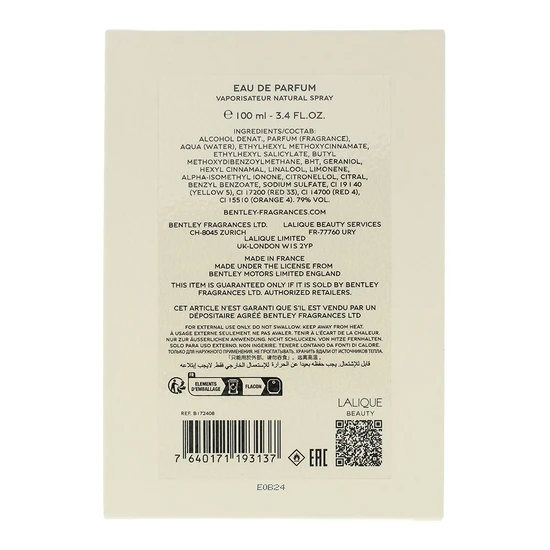 Bentley Beyond The Collection Vibrant Hibiscus Eau De Parfum 100ml