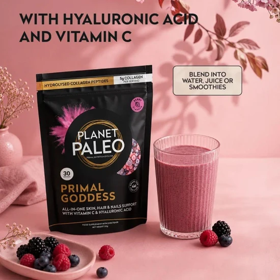 Planet Paleo Primal Goddess Collagen Powder Berry 254g