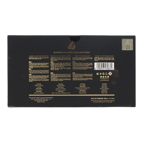 Lattafa Bade'e Al Oud Collection Eau De Parfum Gift Set 4x25ml