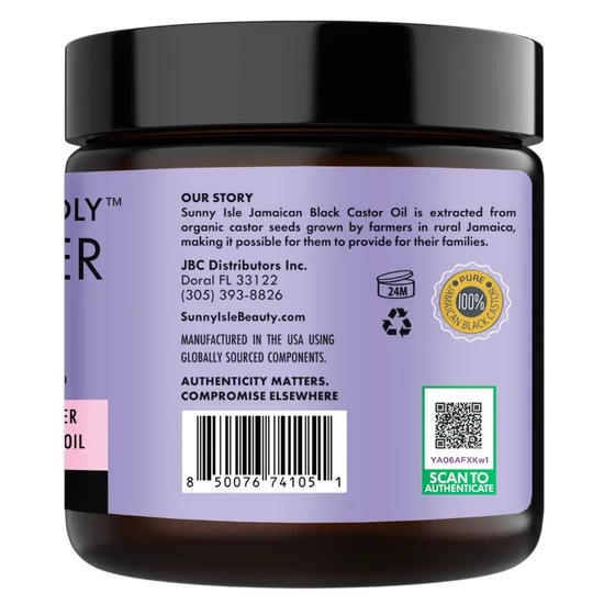 Sunny Isle Curly Girl Friendly Pure Butter 4oz
