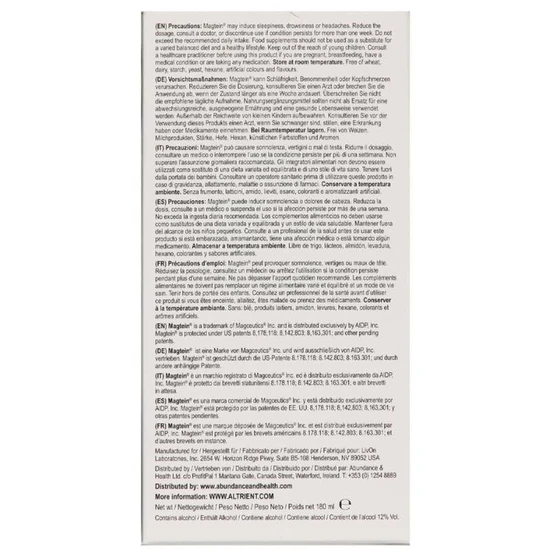 Altrient Liposomal Magnesium L-Threonate Sachets 30 Sachets