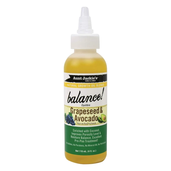 Aunt Jackie's Balance Grapeseed & Avocado 118ml