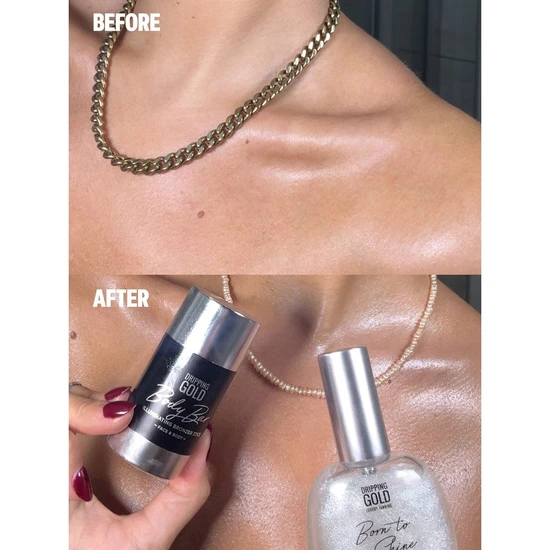 SOSU by SJ Luxury Tanning Body Bar Illuminating Stick Silver