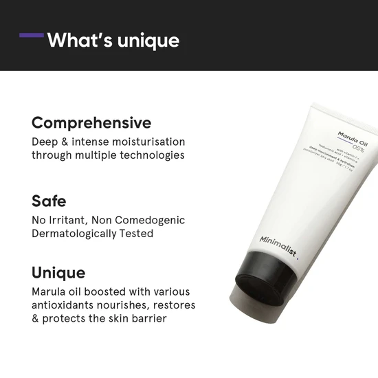 Minimalist Marula Oil 05% Moisturiser 50g