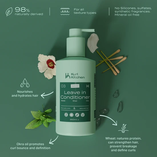 Kurl Kitchen Okra & Baobab Leave-in Conditioner 350ml