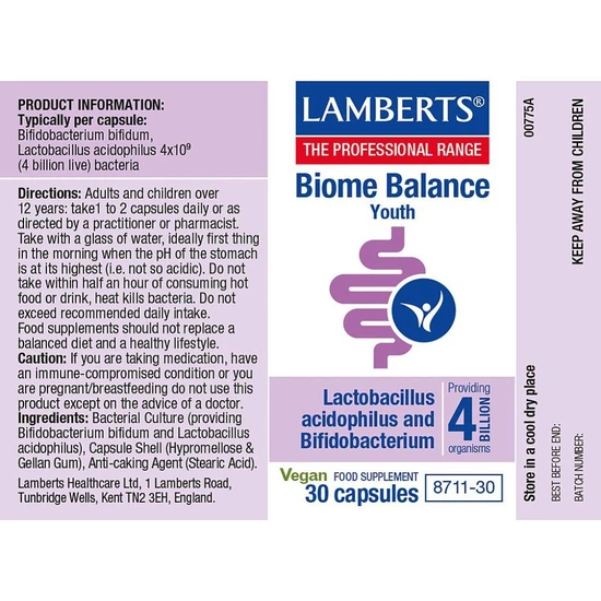 Lamberts Biome Balance Youth Capsules 30 Capsules