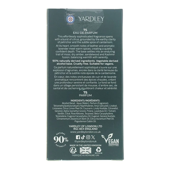 Yardley 75 British Racing Motors Eau De Parfum 100ml