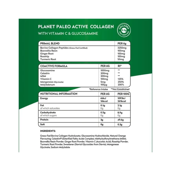 Planet Paleo Active Collagen 210g