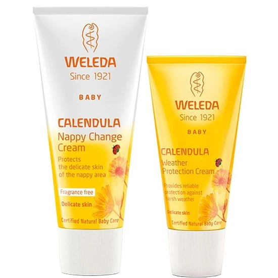 Weleda Calendula Nappy Change Cream & Weather Cream Duo