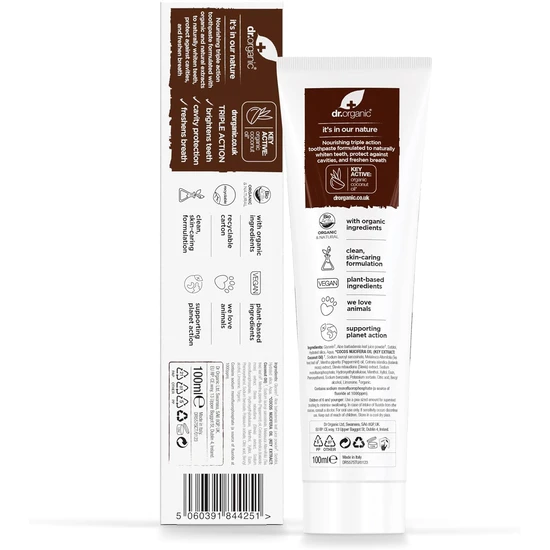 Dr. Organic Organic Coconut Oil Toothpaste 100ml