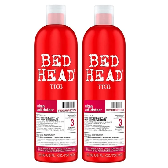 TIGI Duo Pack Bed Head Urban Antidotes Resurrection Shampoo + Conditioner 2 x 750ml