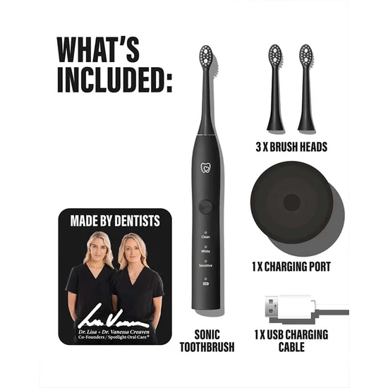 Spotlight Sonic Classic Toothbrush Black