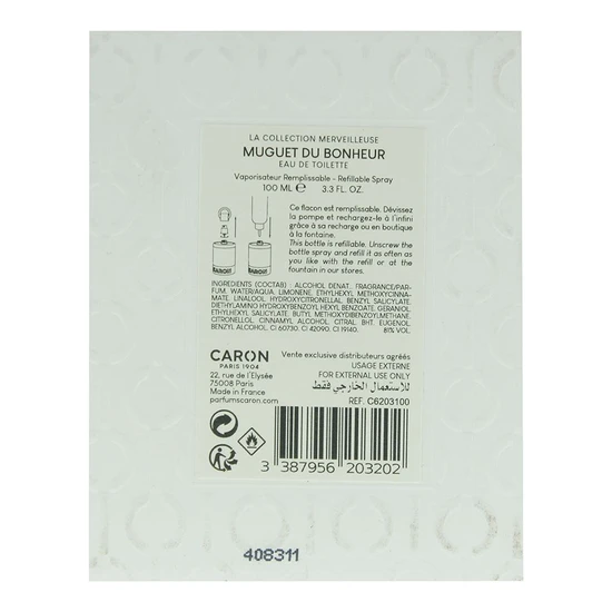 Caron Muguet Du Bonheur Eau De Toilette 100ml