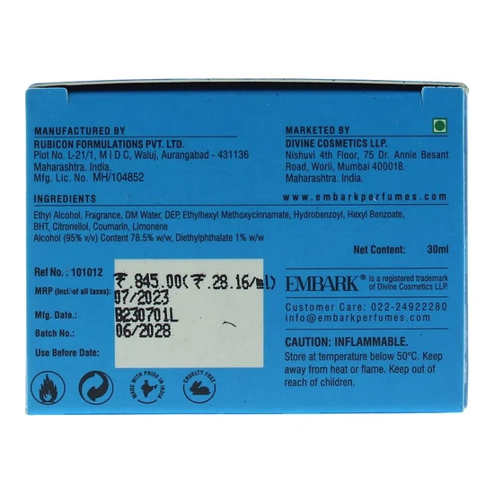 Embark Freedom For Him Eau De Parfum 30ml