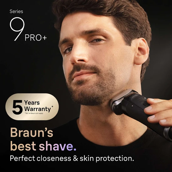 Braun Series 9 PRO+ 9670CC Black Electric Shaver Black