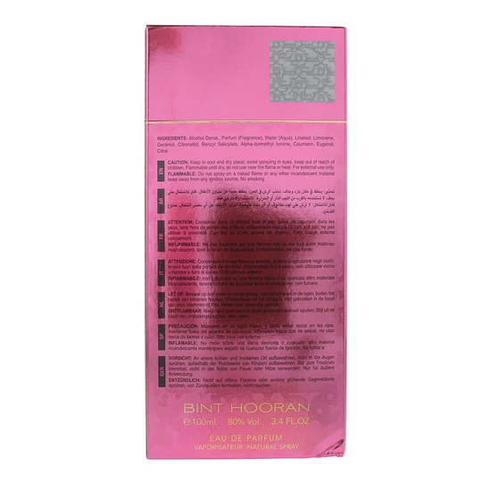 Ard Al Zaafaran Bint Hooran Rose Passion Eau De Parfum 100ml