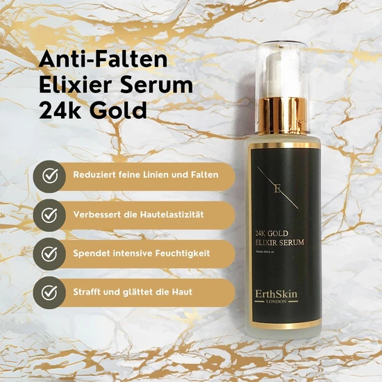 Erth Skin London Anti Wrinkle Elixir Serum 24k Gold 60ml