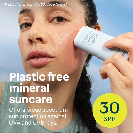 Attitude Sensitive Natural Mineral Sunscreen Face Stick Unscented SPF 30 20g