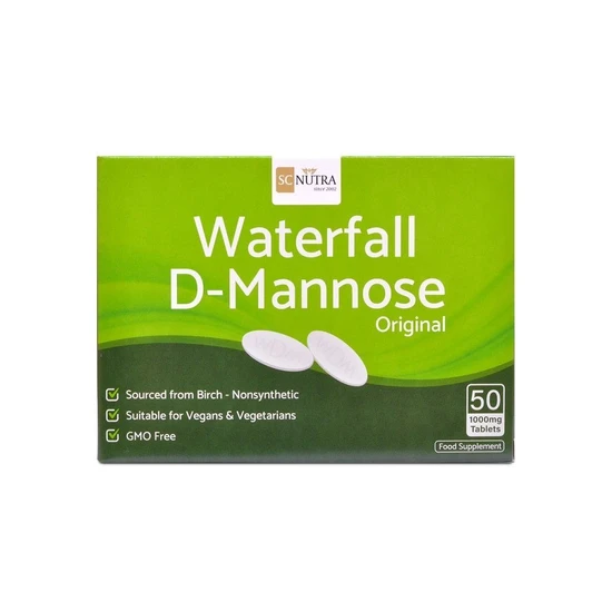 SC Nutra Waterfall D-Mannose 1000mg Tablets 50 Tablets
