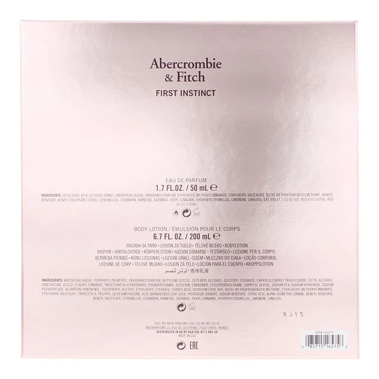 Abercrombie & Fitch First Instinct For Her Eau De Parfum Gift Set 50ml & 200ml Body Lotion