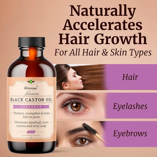 June Milnrow Lavender Jamaican Black Castor Oil 200ml