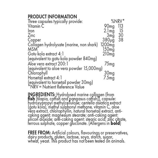 Higher Nature Aeterna Gold Collagen Beauty Caps 90 Capsules