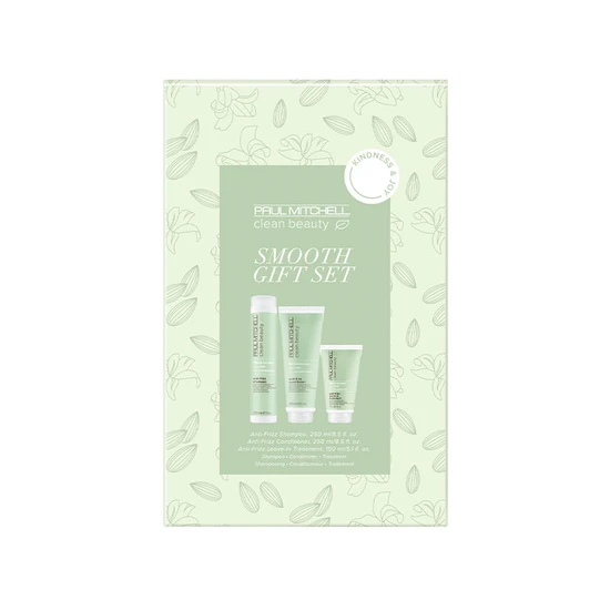 Paul Mitchell Smooth Gift Set 250ml Shampoo, 250ml Conditioner & 150ml Leave-in Treatment