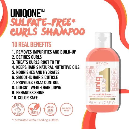 Revlon Professional UniqOne All In One Curls Shampoo 230ml